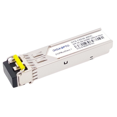 el módulo video 1270~1610nm del transmisor-receptor de 3G SDI HD CWDM SFP canaliza el Pin-Hacia fuera de los DOM MSA de los 20KM LC