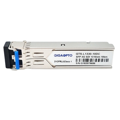 los módulos video del transmisor-receptor de 3G SDI SMPTE SFP 1310nm el 10km SMF duplican DOM MSA Pinout del LC