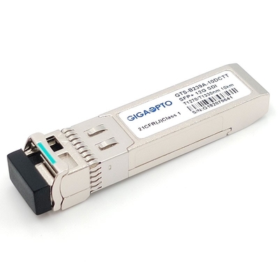 módulo de transmisores ópticos dual video del transmisor-receptor 1270nm TX1 1330nm TX2 de 12G SDI SFP+ BiDi SFP