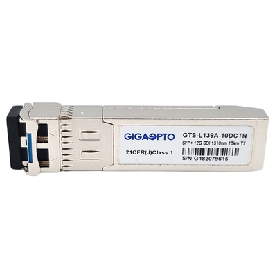 de 12Gbps el 10km del solo transmisor 1310nm de SFP del transmisor-receptor del módulo DOM video de MSA Pinout LC SMF no