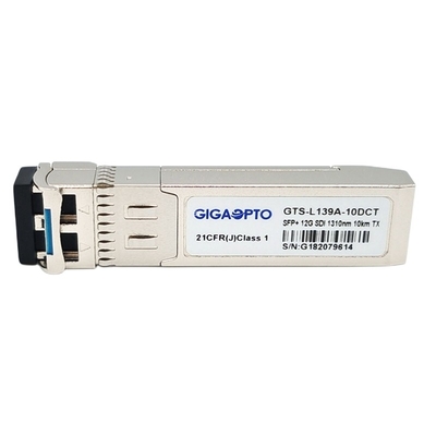 módulo patológico MSA Pinout del solo transmisor de los DOM LC SMF del transmisor-receptor de SFP del vídeo de 12Gb/S 1310nm el 10km