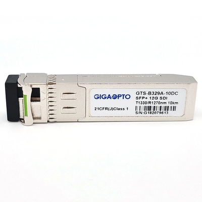 transmisor-receptor óptico video de BiDi 13T 12R SMPTE del transmisor-receptor de 12G UHD SDI SFP