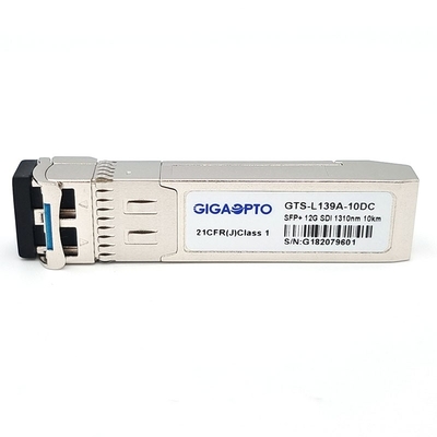 módulo patológico HD/SD-SDI del transmisor-receptor del modelo 1310nm el 10km DDM SFP+ LC SMF MSA del vídeo de 12G SDI SMPTE