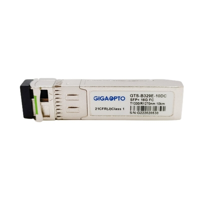 Módulo óptico del transmisor-receptor del módulo de canal de la fibra del OEM 16G SFP+ BiDi TX1330 RX1270nm el 10km LC