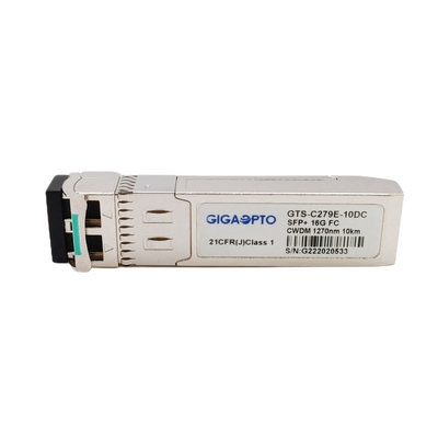 transmisor-receptor óptico SMF del módulo de canal de la fibra de 16G SFP+ CWDM 1270nm 1610nm el 10km