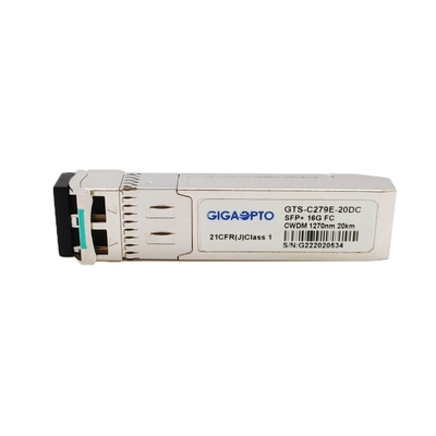 Módulo óptico SMF del transmisor-receptor 16G SFP+ del módulo de canal de la fibra de CWDM 1270nm-1610nm el 10km