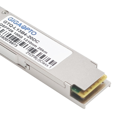 módulo óptico del transmisor-receptor de 100G eLR4 los 20km 4WDM QSFP28 con los CDR duales