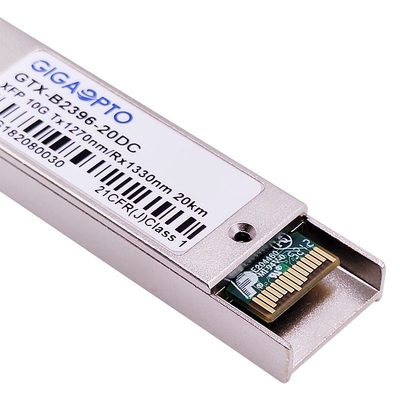 1270nm/1330nm 10Gbps XFP BIDI los 20km otros DOM ópticos del LC del módulo del transmisor-receptor