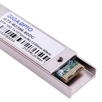 módulo 1270nm del transmisor-receptor de la fibra de 10Gbps BIDI XFP ER60/DOM de 1330nm los 60km