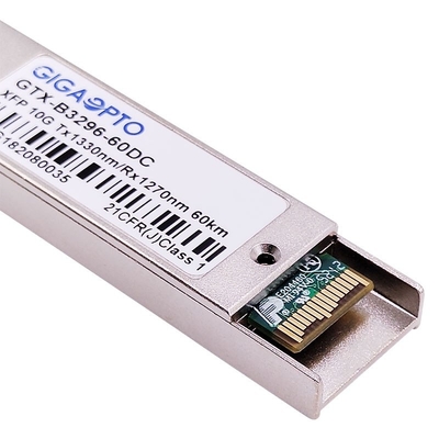 módulo 1330nm del transmisor-receptor de la fibra de Ethernet del WDM ER60 de 10Gbps XFP/DOM de 1270nm los 60km