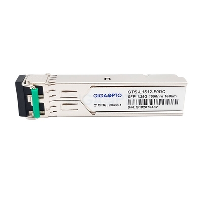 Módulo de fibra óptica 1.25G 1000BASE-ZX Cisco GLC-ZX-SM-160 de SFP 1550nm el 160km