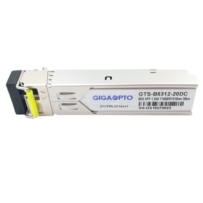 Transmisor-receptor TX1550nm/RX1310nm los 20km SMF GLC-BX-20D de 1000BASE-BX Cisco SFP