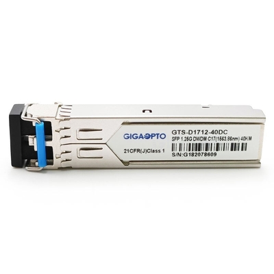 100GHz C17-C61 1000BASE-DWDM SFP los 40km SMF para Cisco DWDM-SFP-xxxx-40