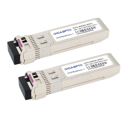 transmisores-receptores compatibles 1490nm TX/1550nm SFP-10G-BX80U de 10Gbps Cisco
