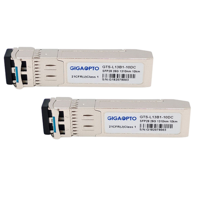 transmisor-receptor de la fibra de 1310nm SFP28 HP, módulo del 10km SMF para SFP28-25GLR-31