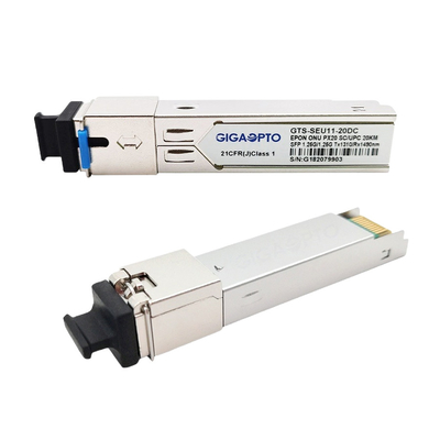 1000BASE-PX20 módulo EPON ONU SFP del SC del transmisor-receptor los 20km para FTTX