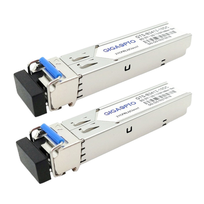 Ethernet compatible TX1310nm RX1490nm el 10km SMF de Cisco GLC-BX-U SFP BiDi 1.25G
