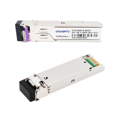 Transmisor-receptor los 80km LC SMF DOM For GLC-BX80-UA del gigabit de 1000BASE-BX Cisco