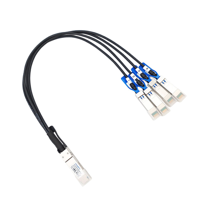 100G QSFP28 al cable de cobre directo de la fijación de 4x25G SFP28 para Cisco QSFP-4SFP25G-CU