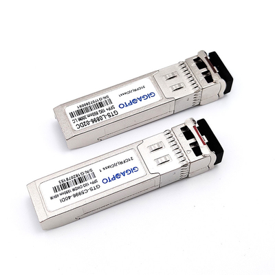 Tipo de interfaz del módulo óptico SFP+ y tipo de conector para redes