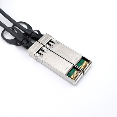 10Gbps 30AWG Cable de conexión directa Negro para transferencia de datos de alta velocidad