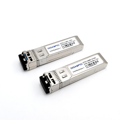 Transceptor CWDM SFP de modo único de 10 km para red de fibra óptica